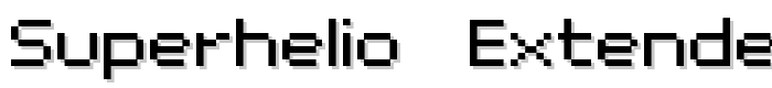superhelio _extended font